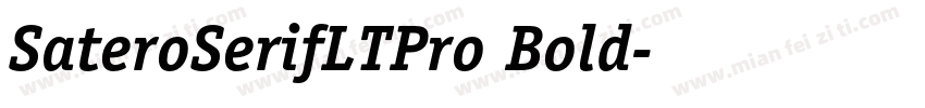 SateroSerifLTPro Bold字体转换